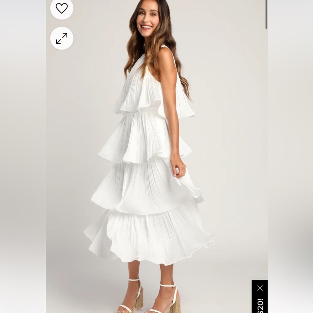 Lulus tiered dress bridal